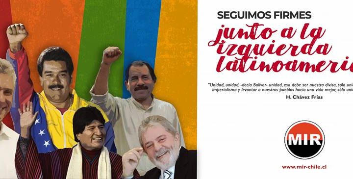 ¡Seguimos firmes junto a la Izquierda latinoamericana!